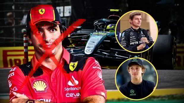 Thumbnail for article regarding Mercedes closing door for Sainz