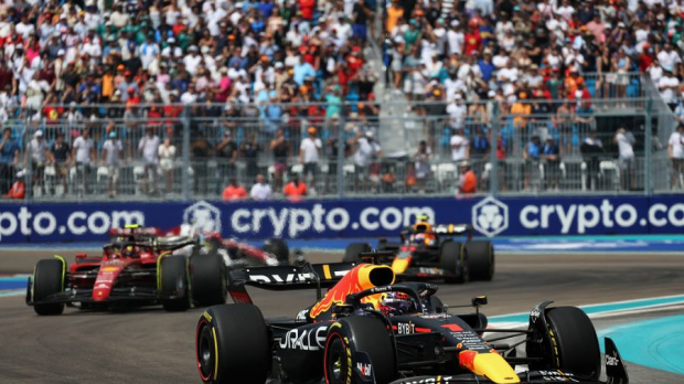 Verstappen en Sainz in Miami