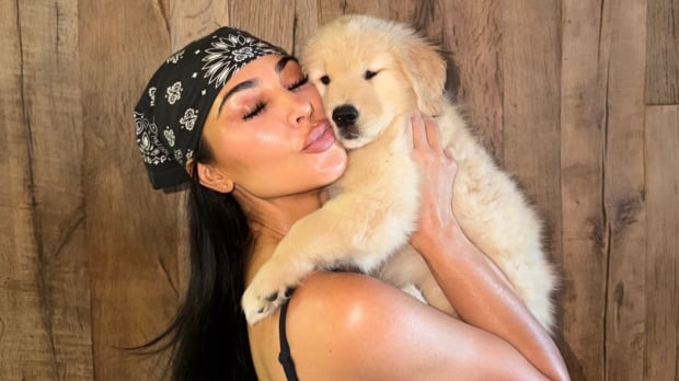 Kim Kardashian posted a photo of her new puppy, Luna Credit: @instagram/kimkardashian
