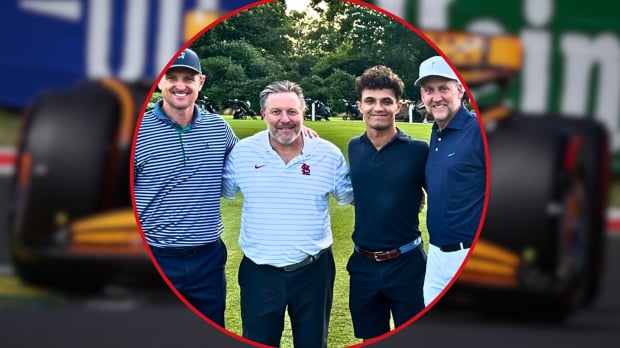 Thumbnail for article Brown and Norris golfing