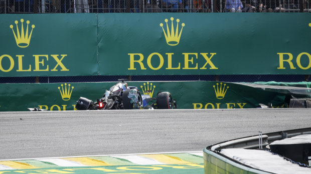 Brazilian GP red-flagged on second lap after first corner pile-up