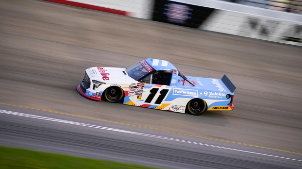 An image of NASCAR Truck Series driver Corey Heim on track