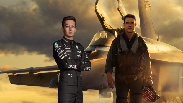George Russell had a Top Gun during the British Grand Prix weekend