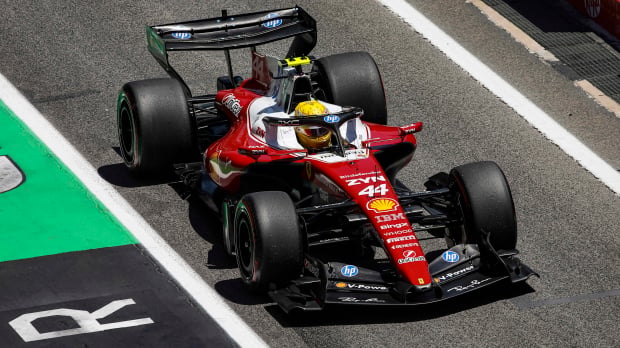 Hamilton in Barcelona — Foto: © IMAGO