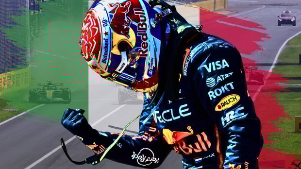 Verstappen winning at Monza