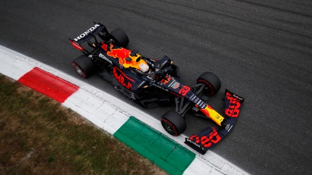 Verstappen in kwalificatie op Monza. — Foto: © LAT Images