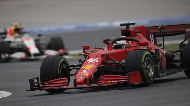 Charles Leclerc in his Ferrari at the Turkish Grand Prix