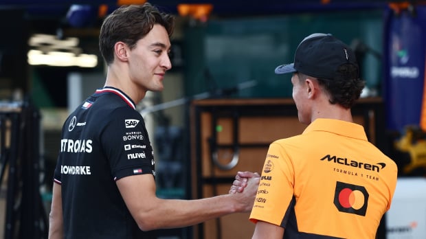 George Russell, Lando Norris, Abu Dhabi, 2024