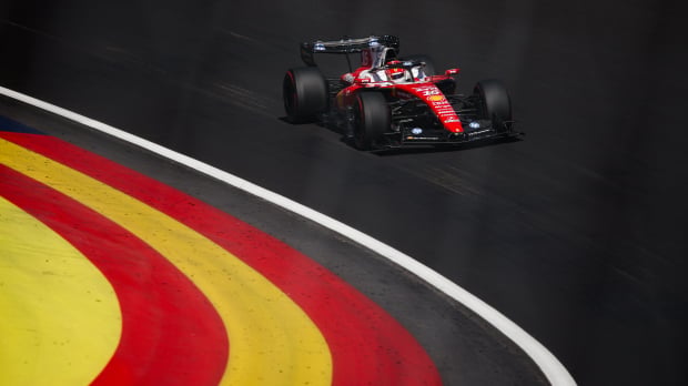 Leclerc during FP2 at the Madring — Foto: © IMAGO