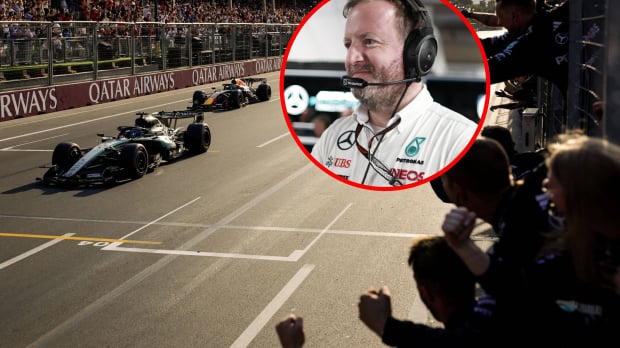 Bradley Lord reacts to battle between Russell and Verstappen — Foto: © IMAGO x GPFANS