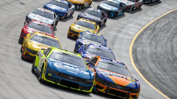 A generic image of NASCAR Cup Series cars on track at Bristol