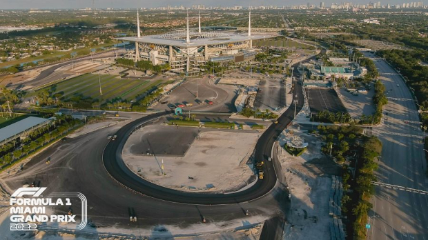 Latest Images, Video: F1 Miami Grand Prix Circuit '95% Complete