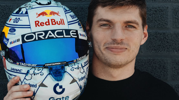 Vestappen, helmet, Dutch GP, @ Instagram: maxverstappen1 — Foto: © Instagram: Maxverstappen1