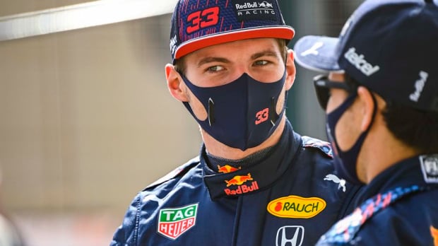 Sergio Perez and Max Verstappen during the wintertest