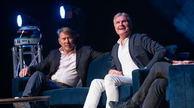 Hakkinen and Coulthard conclude UK tour in London. Image Credit: David Rattenbury