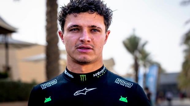 Lando Norris during F1 Testing in Bahrain