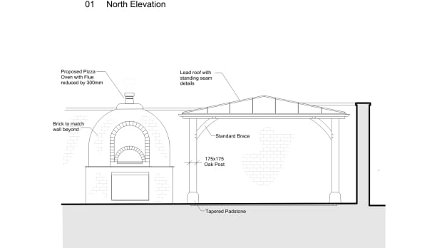North Elevation design plans. Image Credit: West Northamptonshire Council.