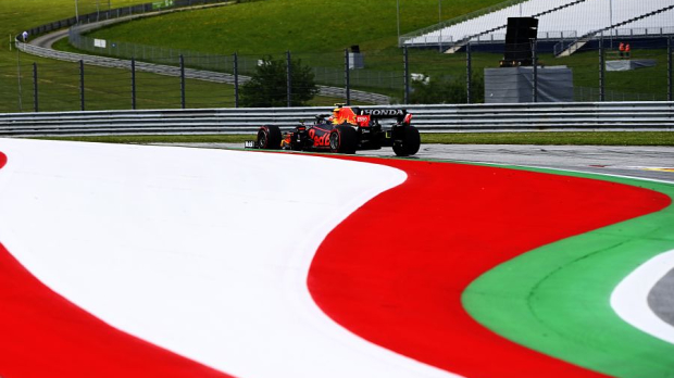 Perez in his Red Bull during the qualifying in Styria 