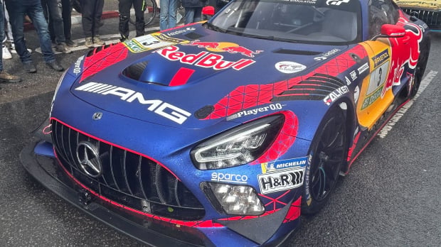 Verstappen's car was at the Nurburgring, but Max was not.