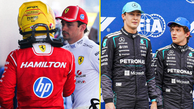 Hamilton, Leclerc, Russell, Antonelli, socials — Foto: © IMAGO
