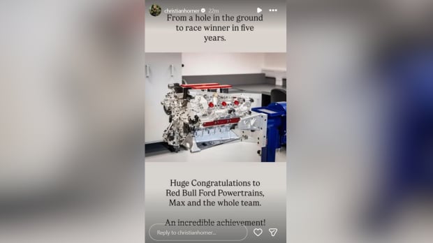 Christian Horner took to Instagram to congratulate Max Verstappen and Red Bull