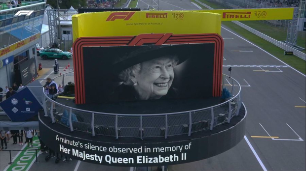El homenaje a la Reina Isabel II en Monza