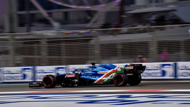 Fernando Alonso in the Alpine