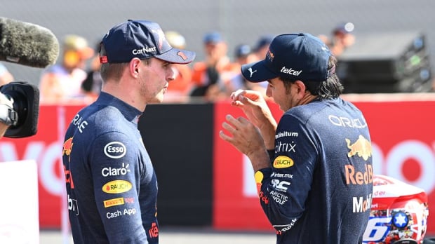 Max Verstappen and Sergio Pérez