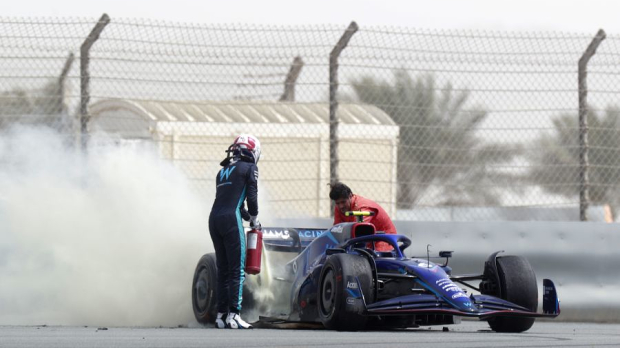 Nicholas Latifi, FW44, Fire