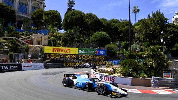 Richard Verschoor in actie in Monte Carlo.