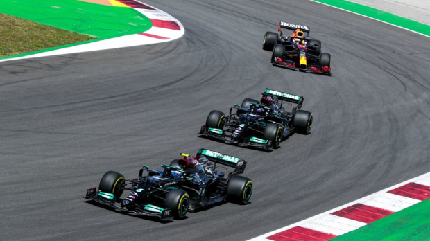 Hamilton, Bottas, Verstappen, Portugal 