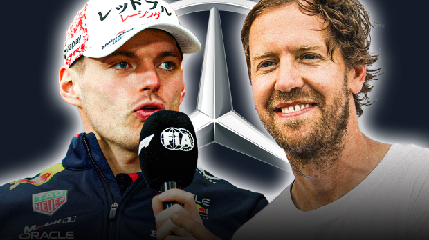 Max Verstappen and Sebastian Vettel