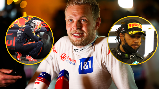 Magnussen, Verstappen, Hamilton
