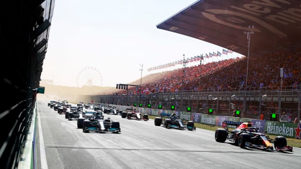 The start of the Dutch Grand Prix