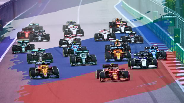 Start of the Russian GP