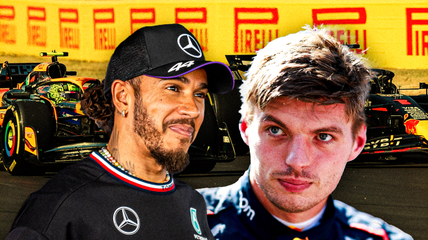 Verstappen, Hamilton, socials