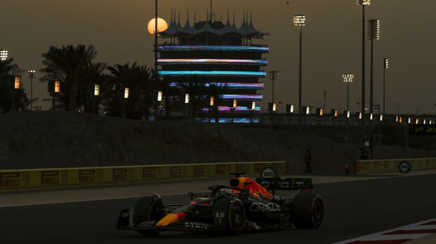 Max Verstappen driving in bahrain