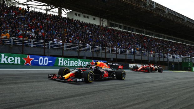 Verstappen and Sainz in Brazil