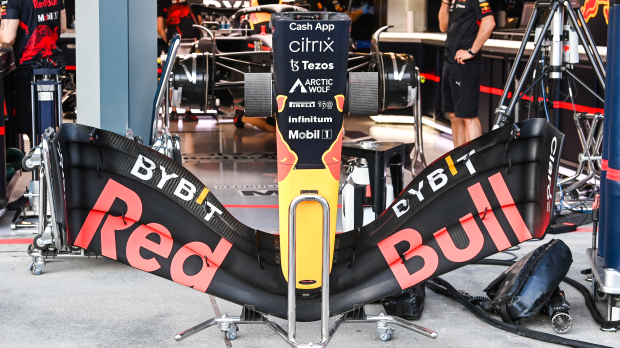 Nose and front wing of the RB18 from Red Bull Racing