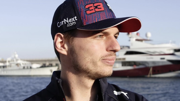 Max Verstappen in Monaco in his new team clothing
