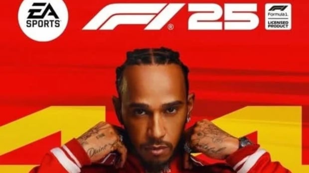 Lewis Hamilton is shown on the cover of the F1 25 game — Photo: © IMAGO