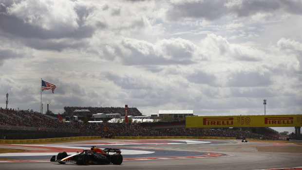 Max Verstappen in race op Circuit of the Americas