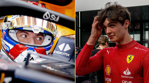 Bearman, Verstappen, socials