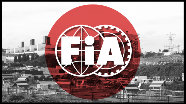 An FIA logo is shown against a Japanse flag background — Photo: © IMAGO