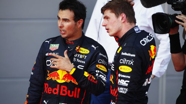 Sergio Pérez and Max Verstappen