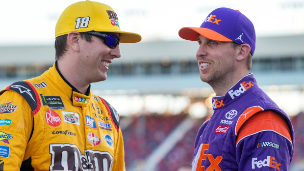 NASCAR star Denny Hamlin recalls his favorite Kyle Busch memory