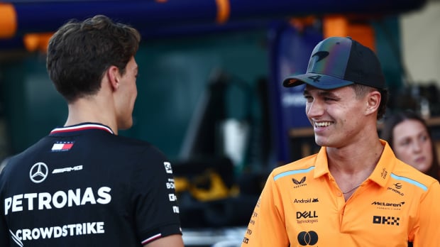 George Russell, Lando Norris, Abu Dhabi, 2024