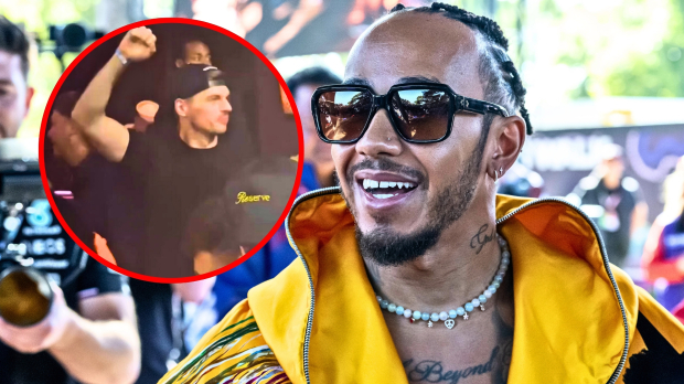 Thumbnail for article regarding Hamilton seeing Verstappen party