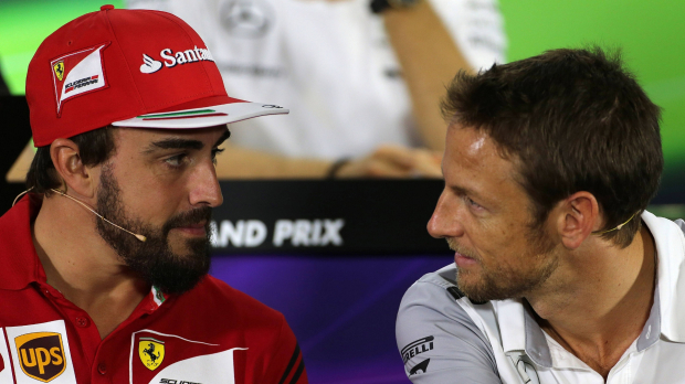 fernando alonso, jenson button, ferrari