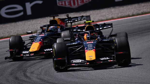 Mekies reageert op situatie Hadjar en Verstappen in Bakoe — Foto: © IMAGO